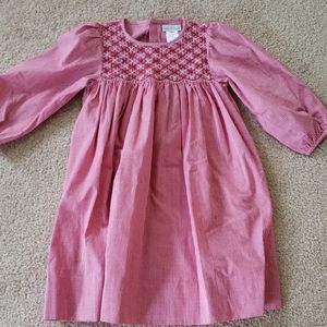 Red gingham girls 4T dress